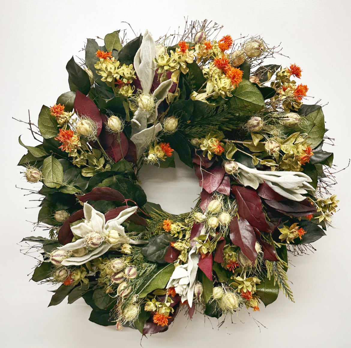 Fall Market Dried Flower Wreath