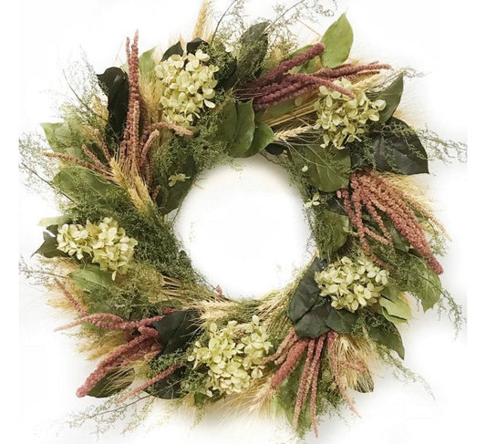 Prairie Garden Wreath. Dried Flower Wreath 22 Inch