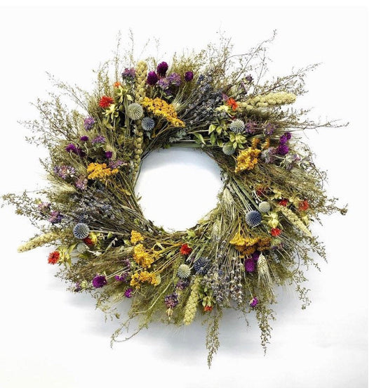 Wild Harvest Dried floral Wreath New design! 22 inch