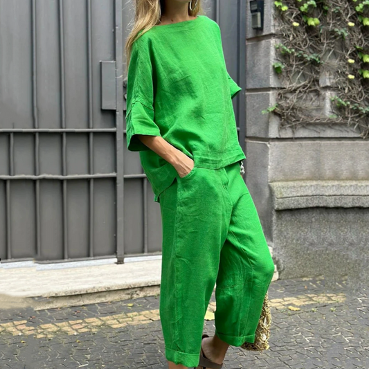 Breezy Linen Outfit Set