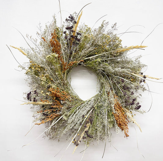 Autumn Winds dried floral wreath